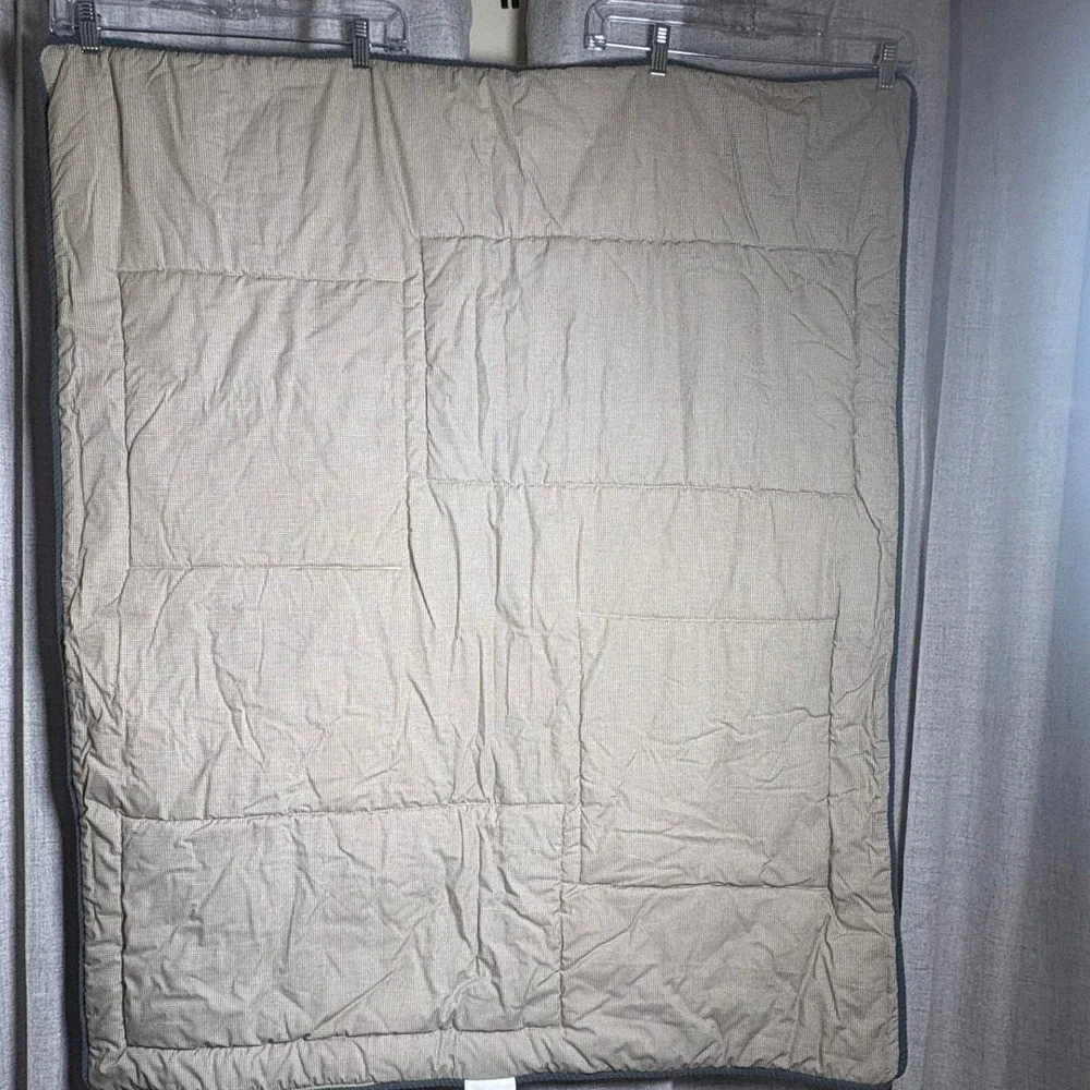 Baby Martex Airplane Helicopter Quilted Baby Blanket Blue Camo Plaid 42x36